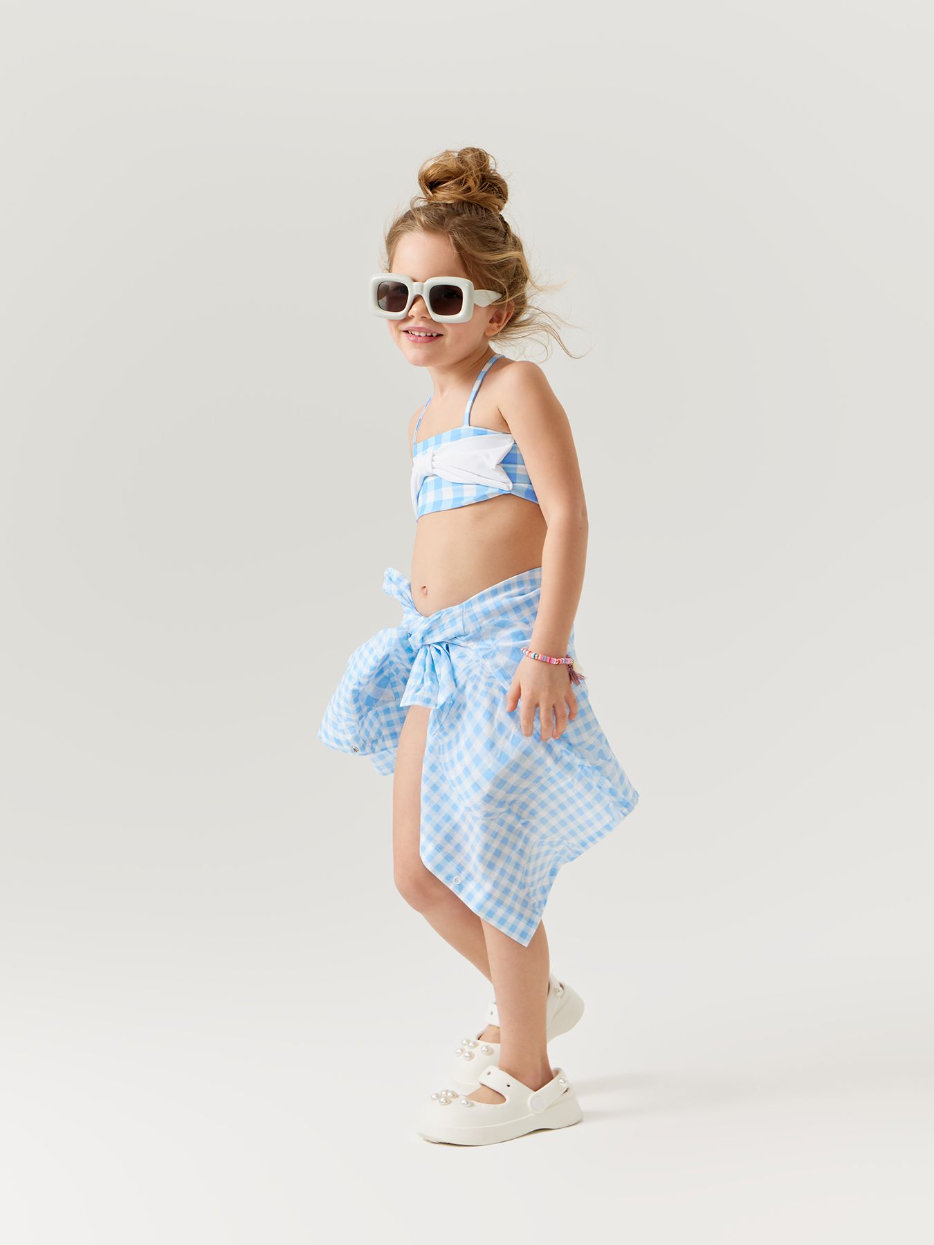 Купальник для девочек двухпредметный (лиф купальный, плавки)