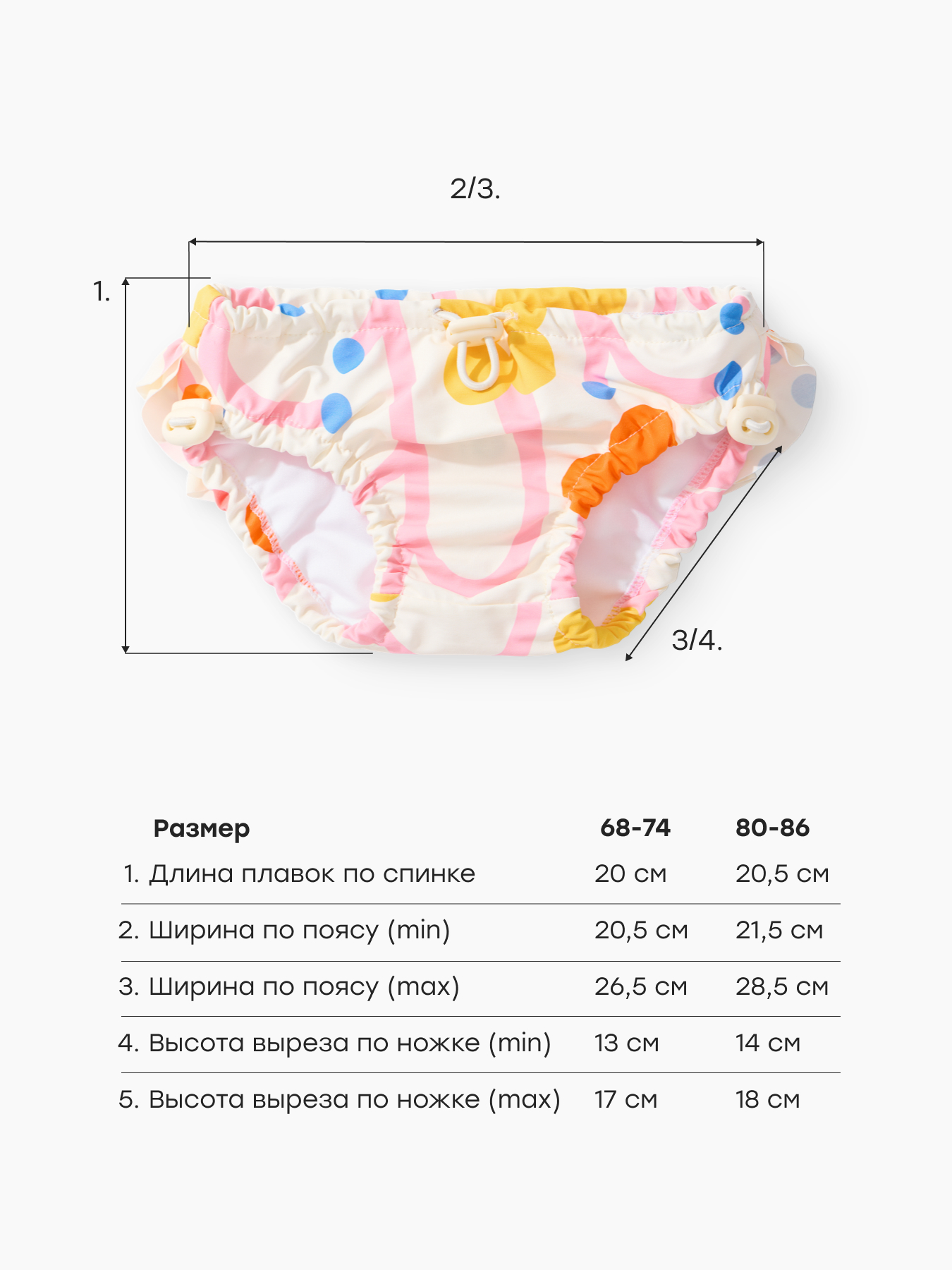 Плавки детские