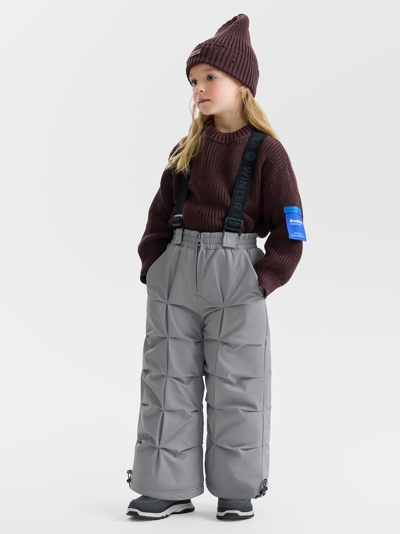 Брюки детские на подтяжках