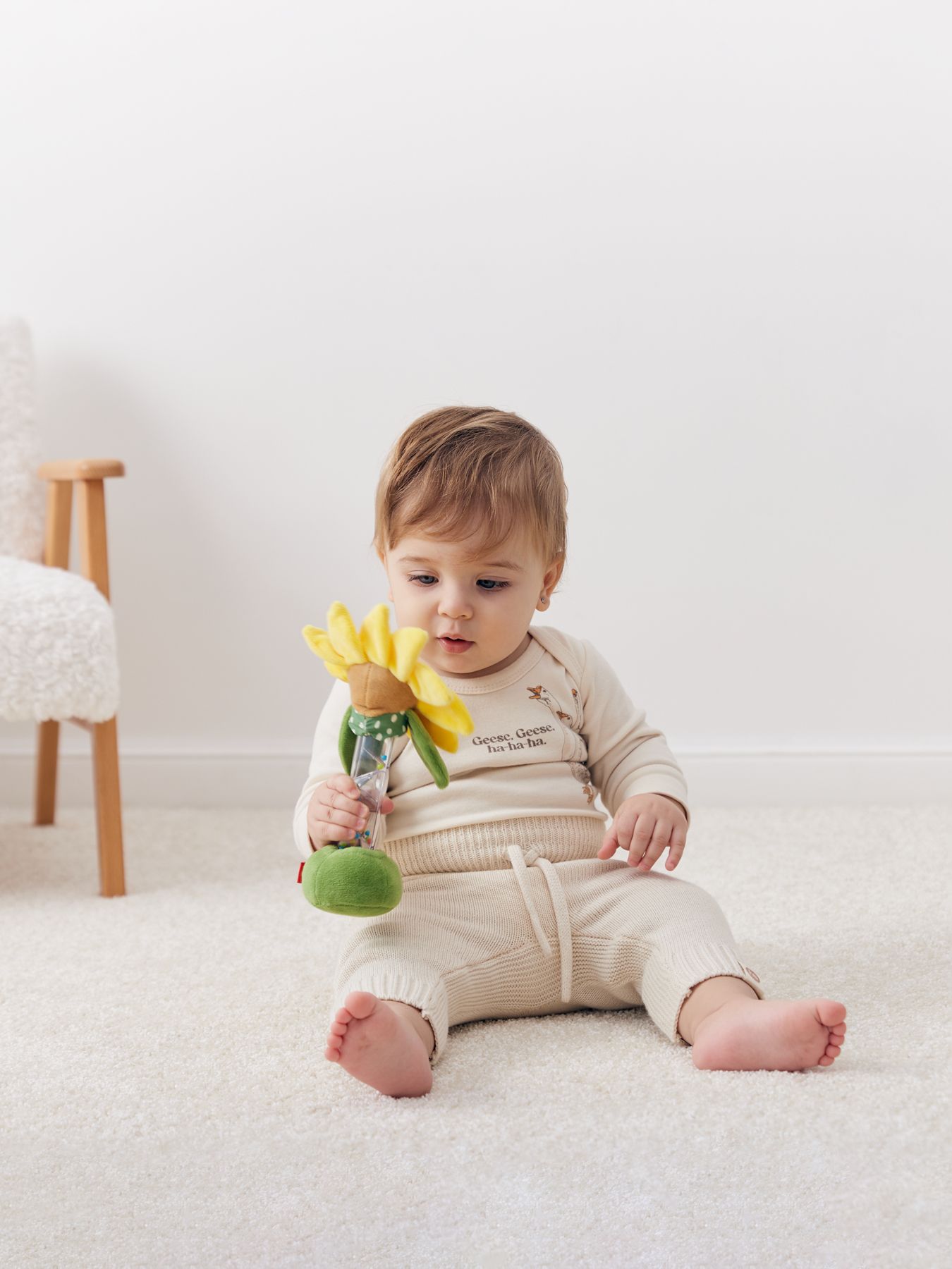 Игрушка-погремушка Подсолнух (yellow)