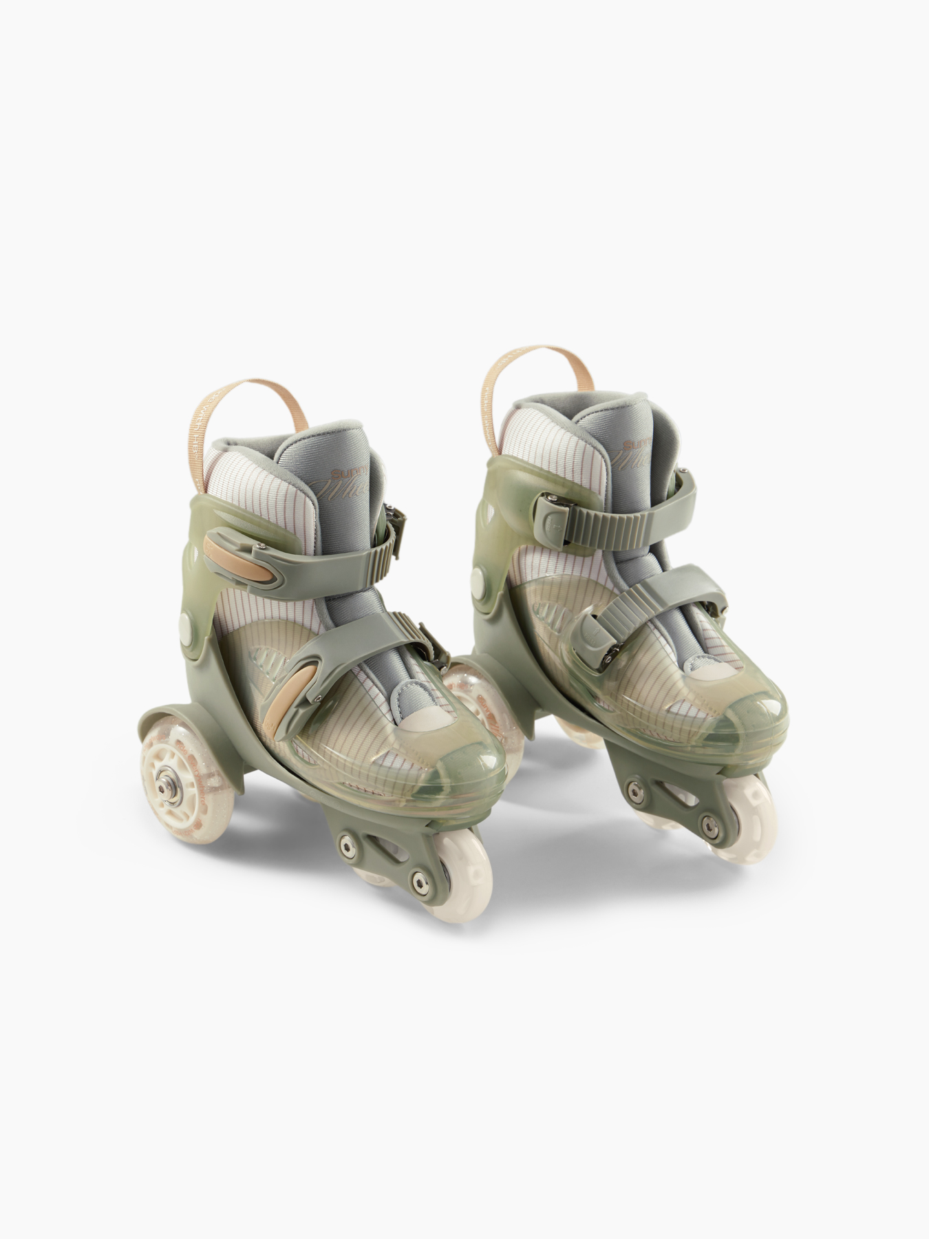 Раздвижные роликовые коньки детские SUNNY WHEELS (olive, S (26-29))