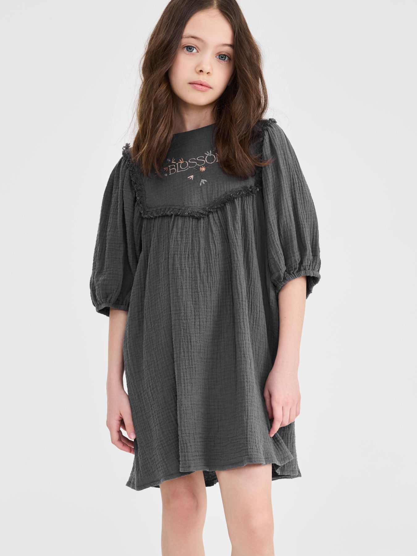 Платье с коротким рукавом