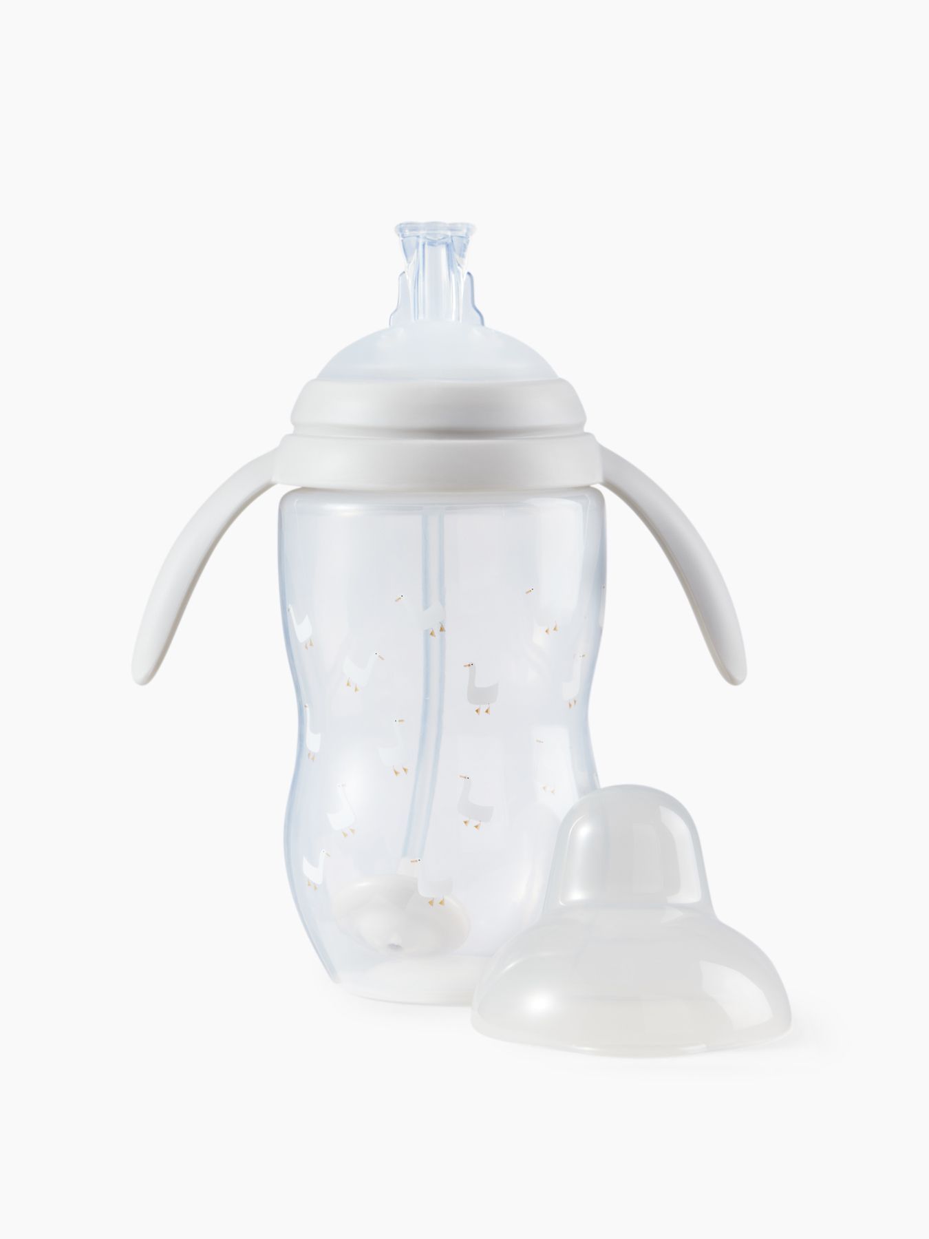 Поильник с трубочкой и ручками, 360 мл